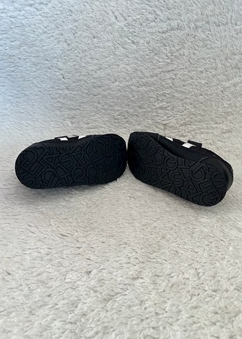 Çocuk Siyah Cırtlı Spor Ayakkabı - Görsel 5