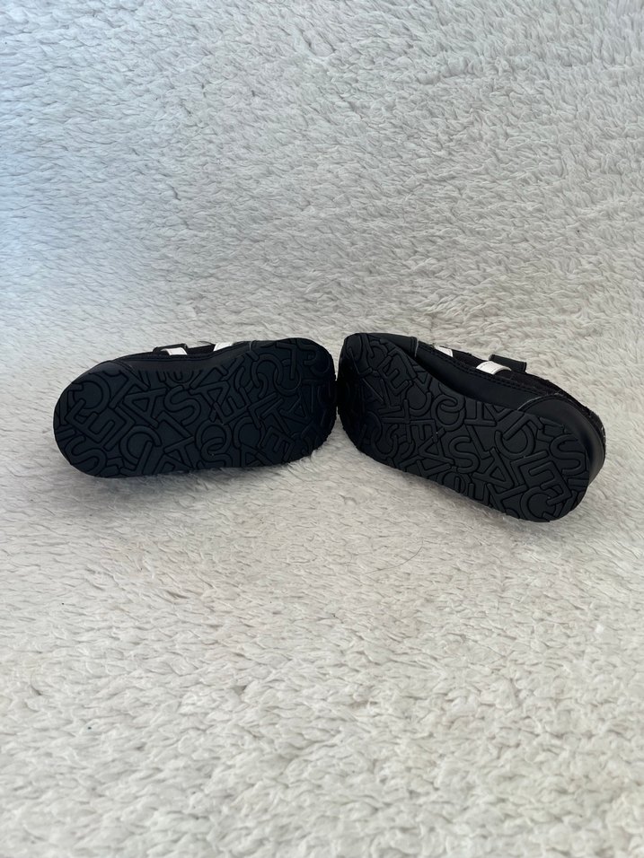 Çocuk Siyah Cırtlı Spor Ayakkabı - Görsel 5