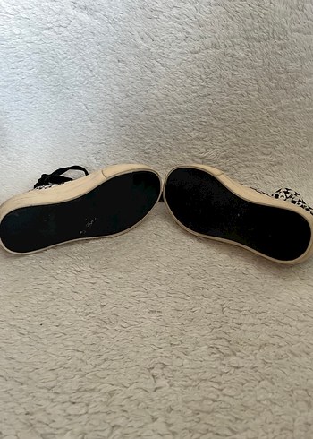 Kadın Kareli Platform Topuklu Spor Ayakkabı - Görsel 5