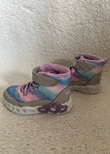 Kız Çocuk Bağcıklı ve Cırt Cırtlı Spor Ayakkabı - Görsel 2