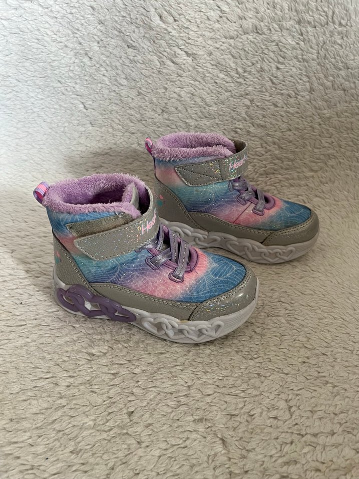 Kız Çocuk Bağcıklı ve Cırt Cırtlı Spor Ayakkabı - Görsel 3