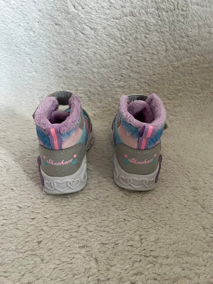 Kız Çocuk Bağcıklı ve Cırt Cırtlı Spor Ayakkabı - Görsel 4