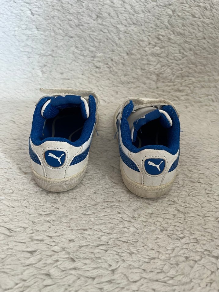 Beyaz Puma Erkek Çocuk Spor Ayakkabı Velcro - Görsel 4