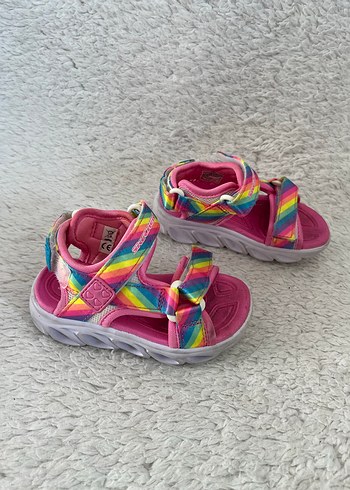 Kız Çocuk Çok Renkli Bağcıksız Sandalet - Görsel 3