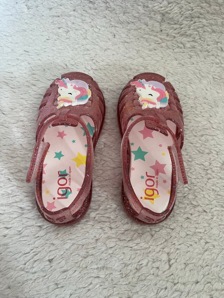 Kızlar için Pembe Unicornlu Kemerli Terlik - Görsel 4