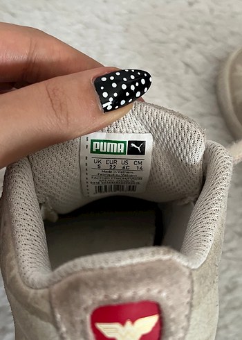 Kız Çocuk Gri Süet Spor Ayakkabı Velcro - Görsel 6