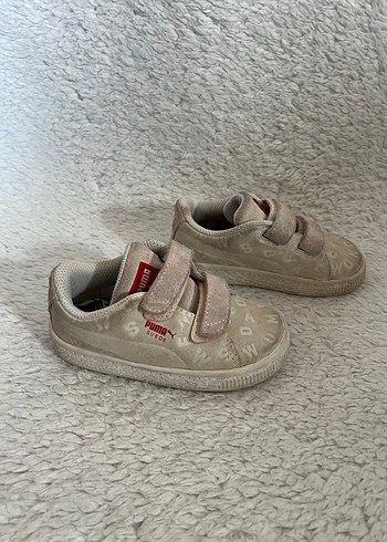 Kız Çocuk Gri Süet Spor Ayakkabı Velcro - Görsel 3