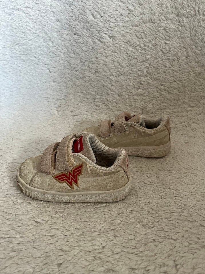 Kız Çocuk Gri Süet Spor Ayakkabı Velcro - Görsel 2