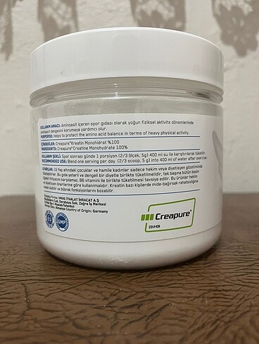  Beden Supplementler Creatine Monohydrate