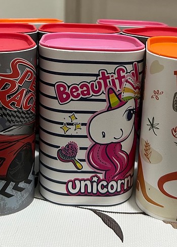 Çocuklar veya Öğrenciler için Desenli Kumbara - 8 Adet - Görsel 9