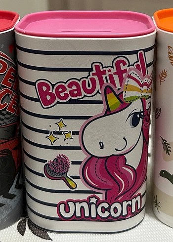 Çocuklar veya Öğrenciler için Desenli Kumbara - 8 Adet - Görsel 6