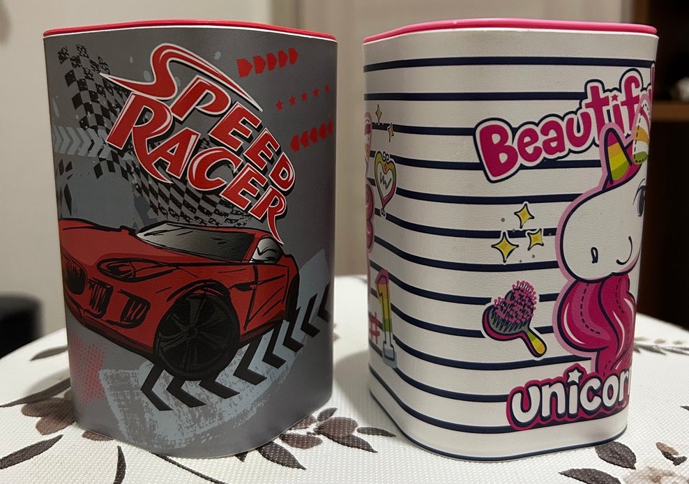 Çocuklar veya Öğrenciler için Desenli Kumbara - 8 Adet - Görsel 4