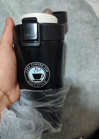 Siyah Çelik Termos Bardak - Görsel 6