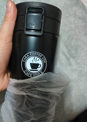 Siyah Çelik Termos Bardak - Görsel 3