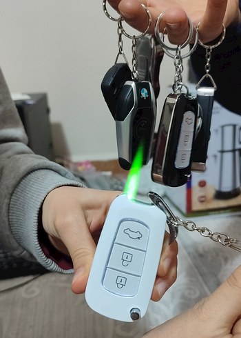 Gri Erkek Anahtarlık ve çakmak - Görsel 3