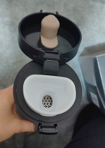 Gri Paslanmaz Çelik Termos Bardak - Görsel 4