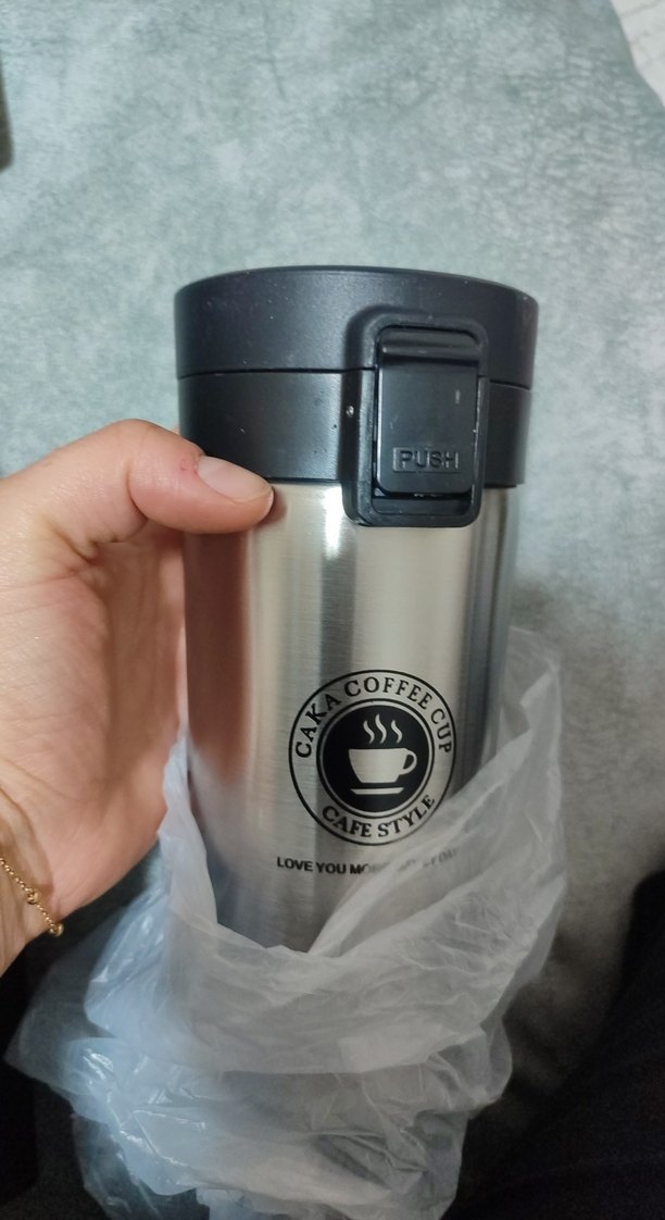 Gri Paslanmaz Çelik Termos Bardak - Görsel 2