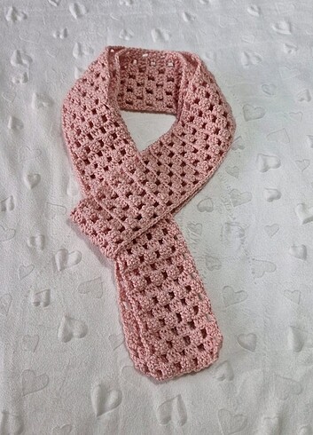 Beden pembe Renk Skinny scarf ince atkı