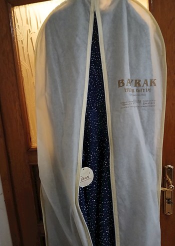 Lacivert taşlı Nişan Abiyesi sıfırdır etiketli ürün - Görsel 2