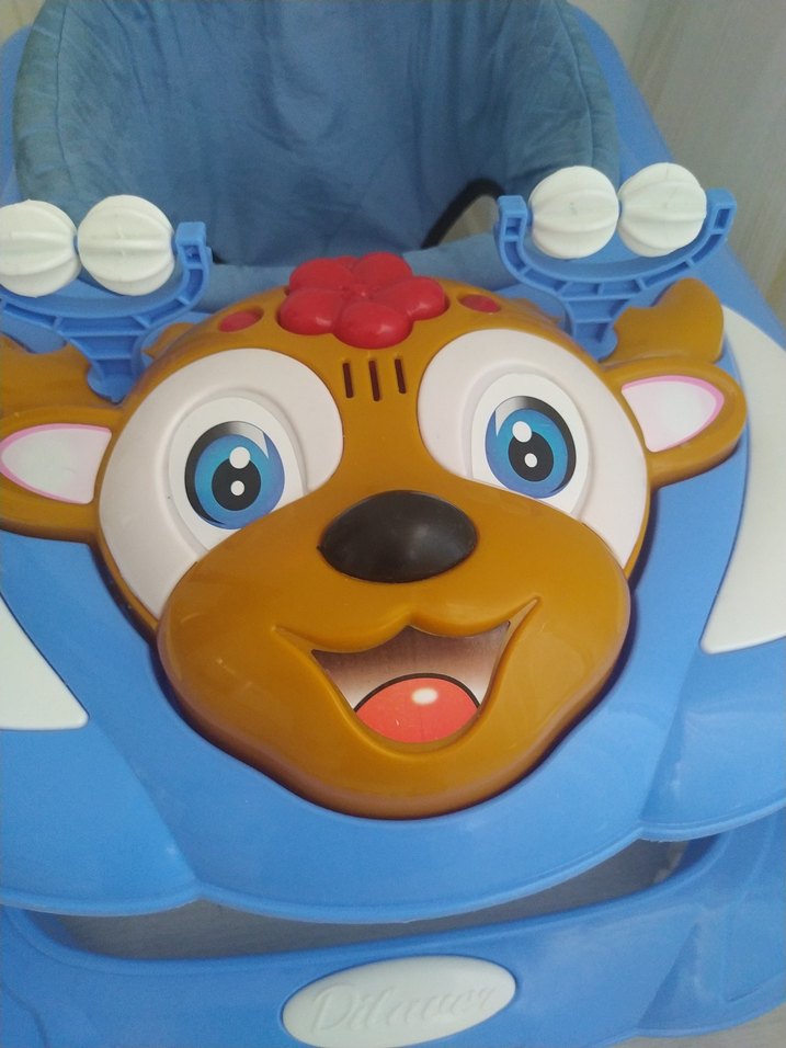 Mavi ve Renkli Bebek Yürüteci - Görsel 3