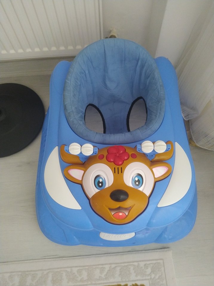 Mavi ve Renkli Bebek Yürüteci - Görsel 2