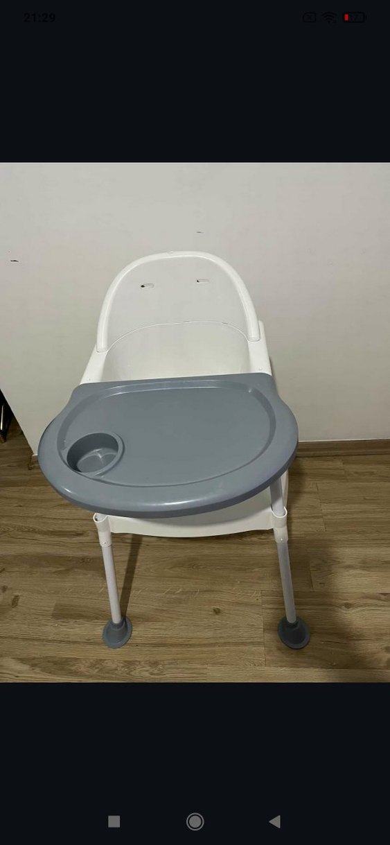 Gri Bebek Mama Sandalyesi - Görsel 2