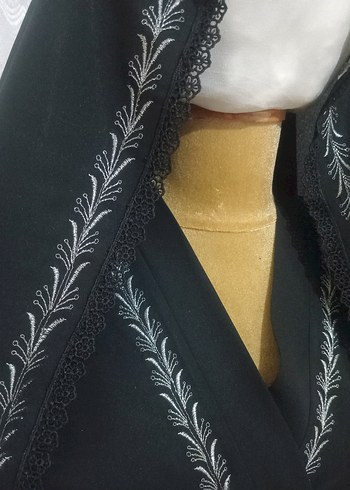 46 Beden siyah Renk namaz elbisesi kimono abaya