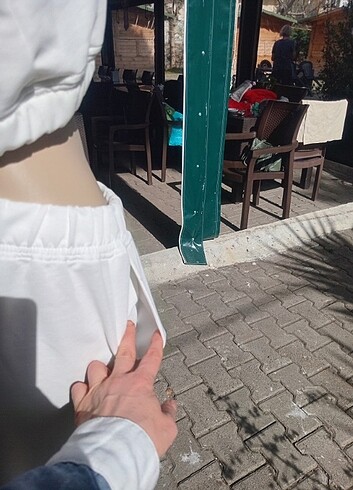 42 Beden beyaz Renk Bayan crop pantolon takım