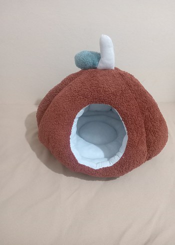 Kahverengi Peluş Kedi Yuvası - Görsel 3