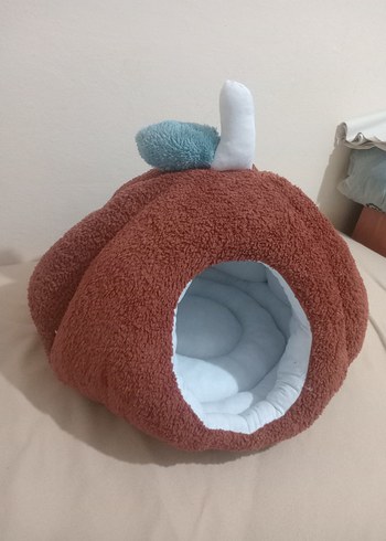 Kahverengi Peluş Kedi Yuvası - Görsel 2