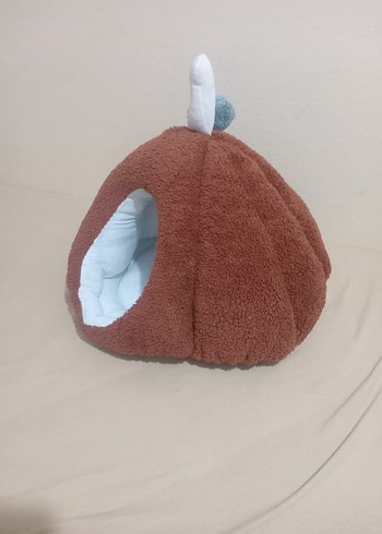 Kahverengi Peluş Kedi Yuvası - Görsel 4