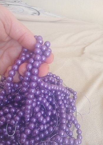 8 mm akrilik plastik inci boncuk - Görsel 2