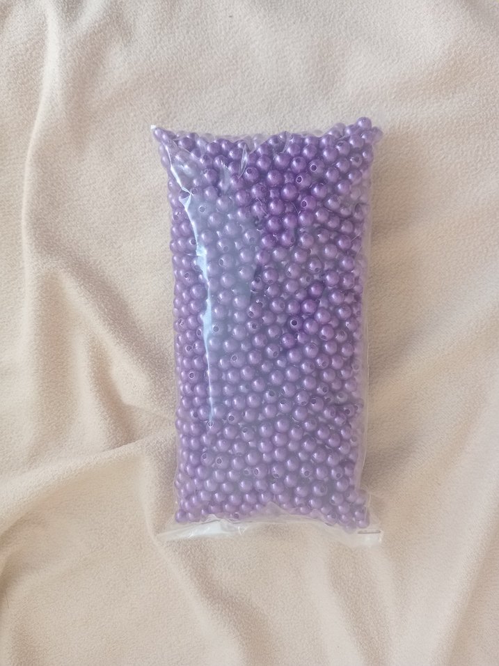 8 mm akrilik plastik inci boncuk - Görsel 3