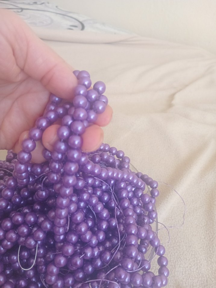 8 mm akrilik plastik inci boncuk - Görsel 2