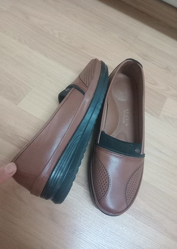 Kahverengi Kadın Ortopedik Ayakkabı - Görsel 6