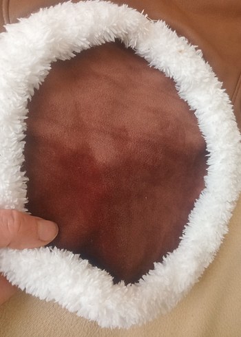 Kahverengi Kürklü Suni Deri Sokak Tarzı Köpek Kıyafeti - Görsel 2