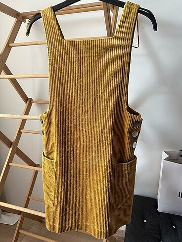 xs Beden sarı Renk Zara mini elbise tulum