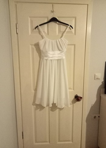 Beyaz abiye elbise - Görsel 4