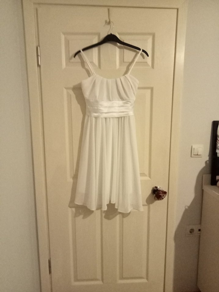 Beyaz abiye elbise - Görsel 4