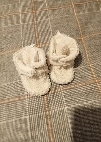 Beyaz Kürklü Kız Çocuk Sıcak patik - Görsel 2