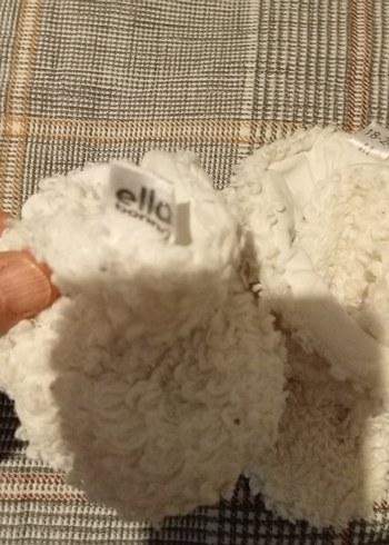 Beyaz Kürklü Kız Çocuk Sıcak patik - Görsel 3