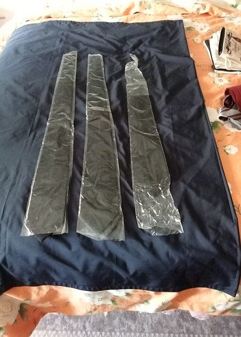 siyah üç adet kravat Gotik Tarz - Görsel 3