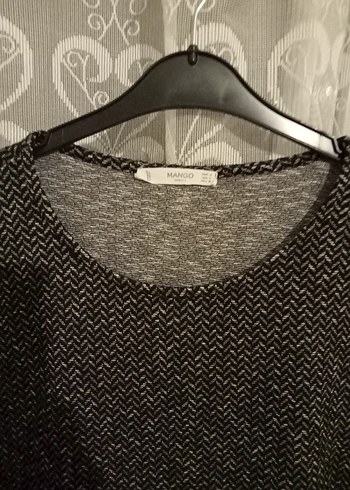 Gri Uzun Kollu kalın penye Midi Elbise - Görsel 5