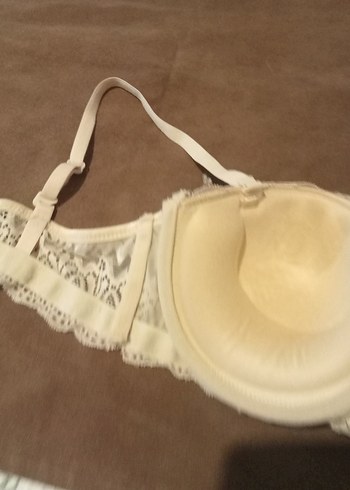 Bej Dantel Detaylı Vintage Sütyen - Görsel 4