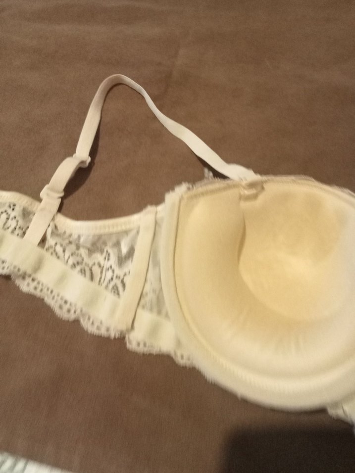 Bej Dantel Detaylı Vintage Sütyen - Görsel 4