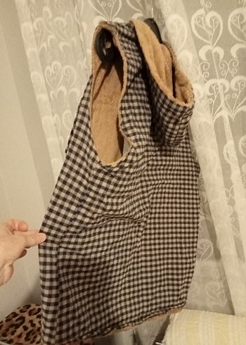 Düğmeli Kahverengi Oversize Midi Yelek - Görsel 3