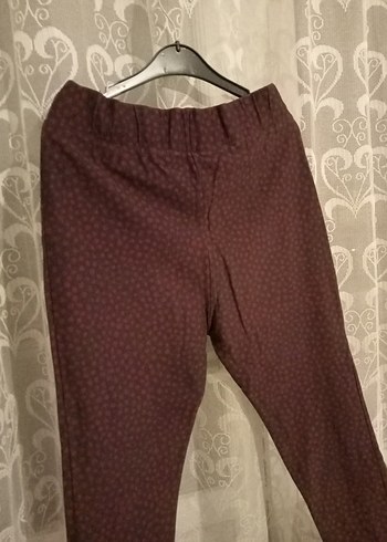 Bordo Rahat Kesim Kadın tayt - Görsel 7