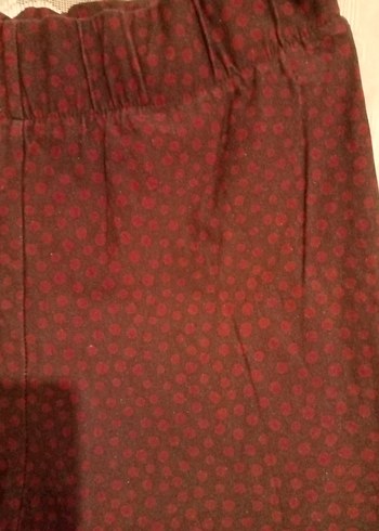 Bordo Rahat Kesim Kadın tayt - Görsel 6