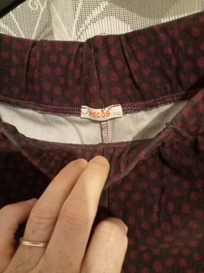 Bordo Rahat Kesim Kadın tayt - Görsel 5