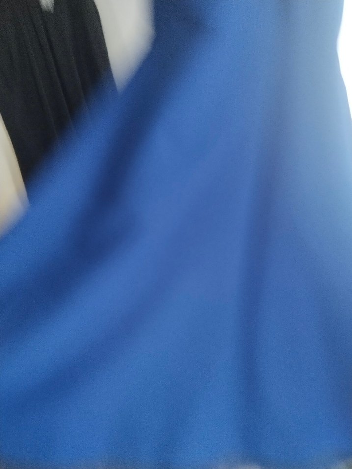 Boncuk İşlemeli Bohem Mavi Uzun Gece Elbisesi - Görsel 4